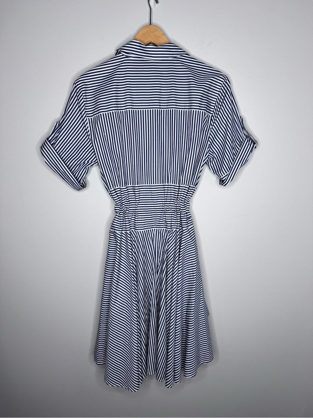 Harshman MEADOW COTTON TWILL Striped SHIRT DRESS Small - Picture 8 of 11
